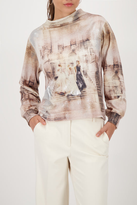 monari print jumper - Meg & Me Boutique & Espresso
