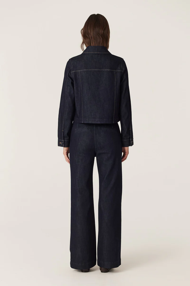 burke denim jacket - Meg & Me Boutique & Espresso