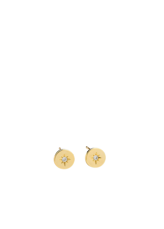 crystal disc stud