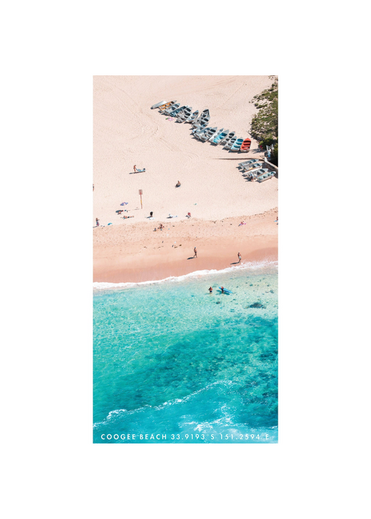 coogee boats sand free towel