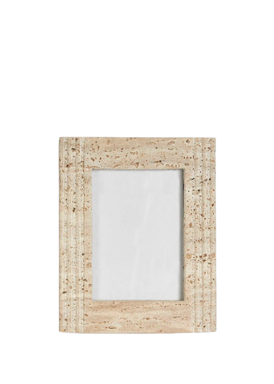 trey travertine photo frame 5X7