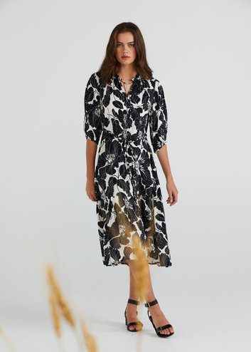 plaza dress - plaza print