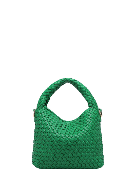 gabby mini woven shoulder bag