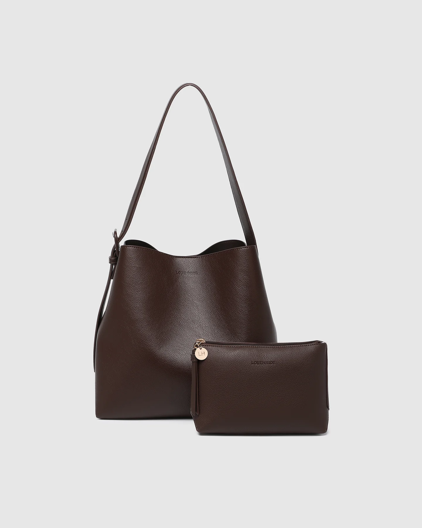 louenhide - peyton everyday pouch set - chocolate - Haus of Alma