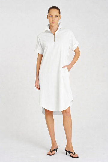 half zip dress microprene