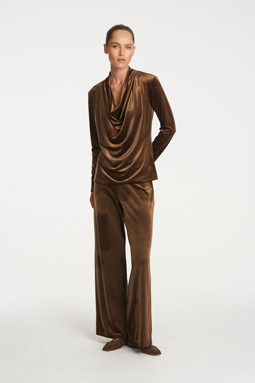 palazzo pant stretch panne