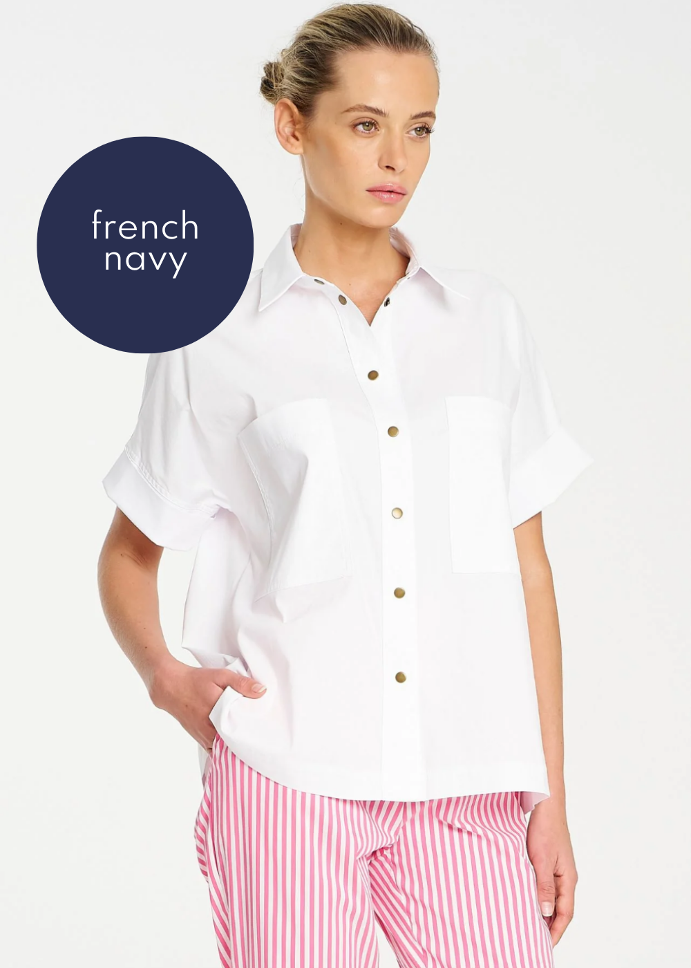 stud shell shirt | PRE ORDER