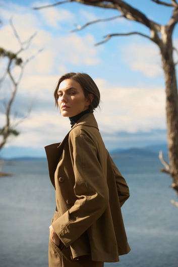 pea jacket - gravitene