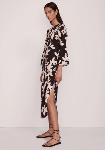 delvine midi dress - print