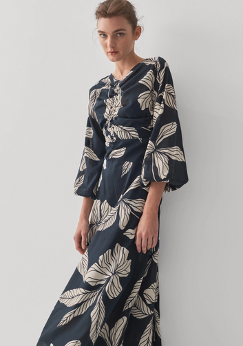 amelie midi dress - print