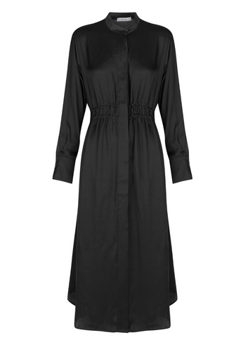 daria shirt dress - black