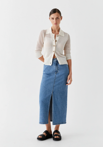 fynn denim skirt - blue