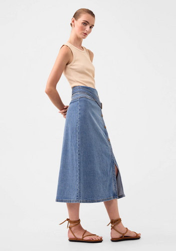 hunter denim skirt