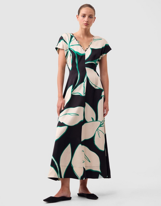 willow midi dress - print