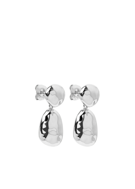 Double Pebblet Stud Earrings