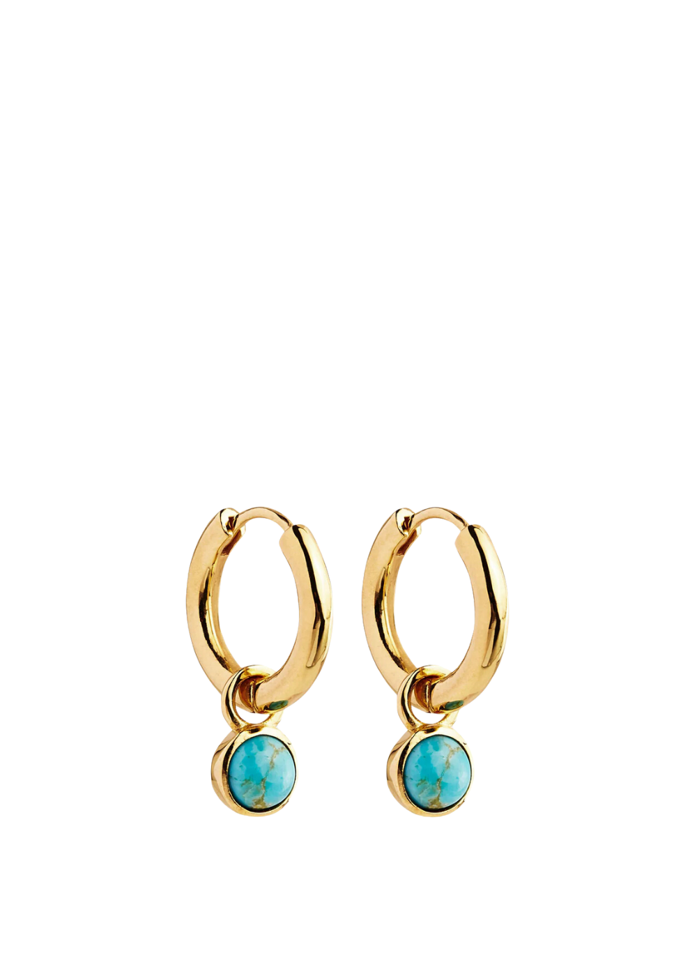 heavenly turquoise earring  - gold