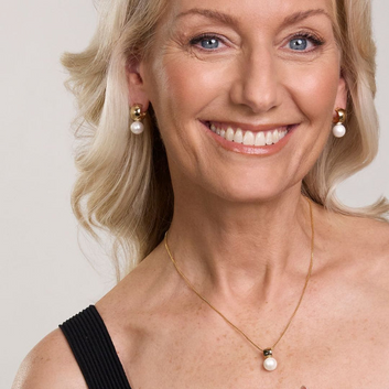 idyll pearl necklace - yellow gold