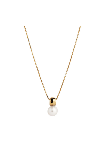 idyll pearl necklace - yellow gold