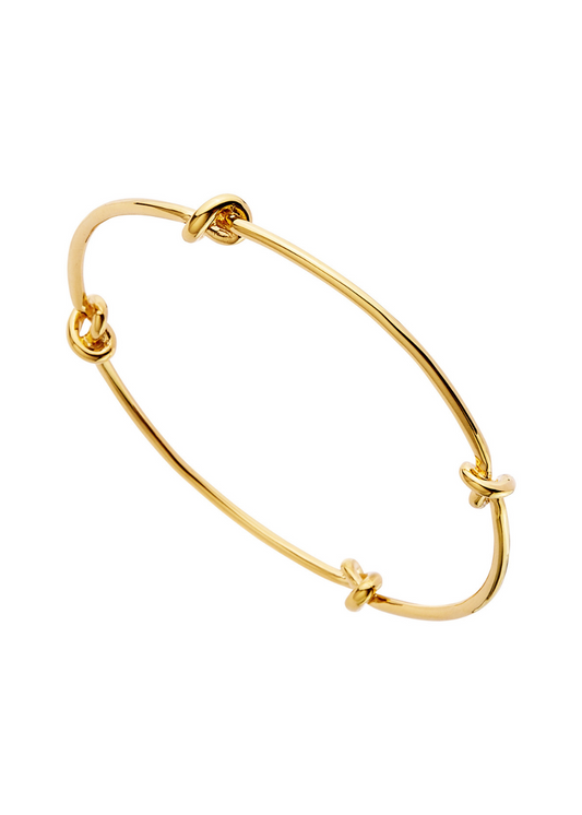 nature's knot bangle - yellow gold