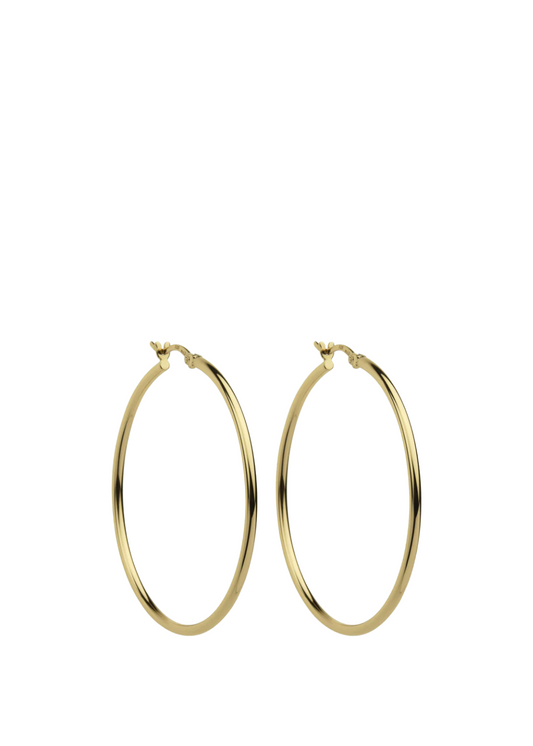 simple hoop - 45mm gold