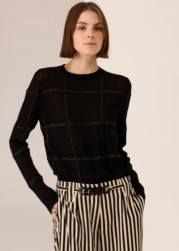 westin lurex check knit