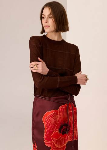 westin lurex check knit