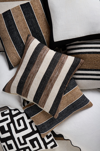 tulum cabana stripe cushion cover