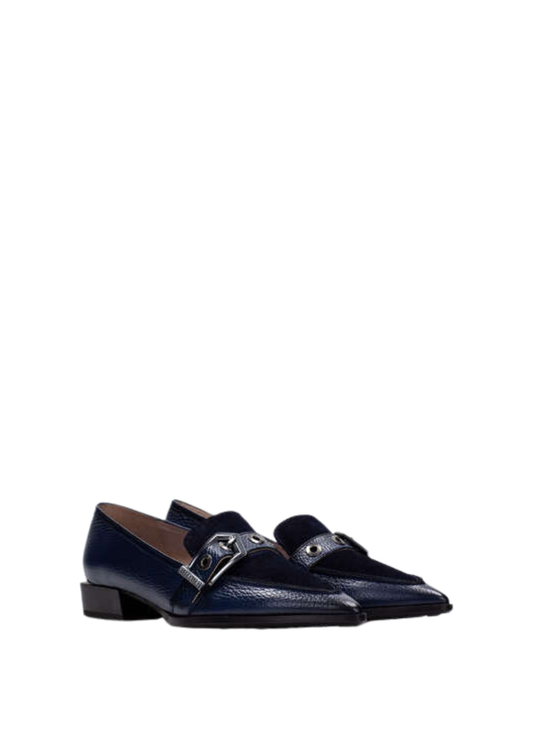 hispanitas - turin moccasin - blue - Haus of Alma