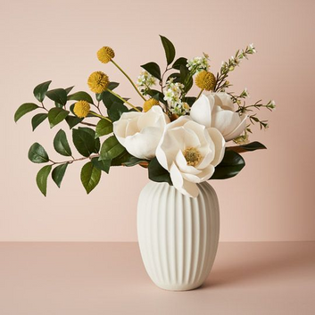 taza vase - white 23cm