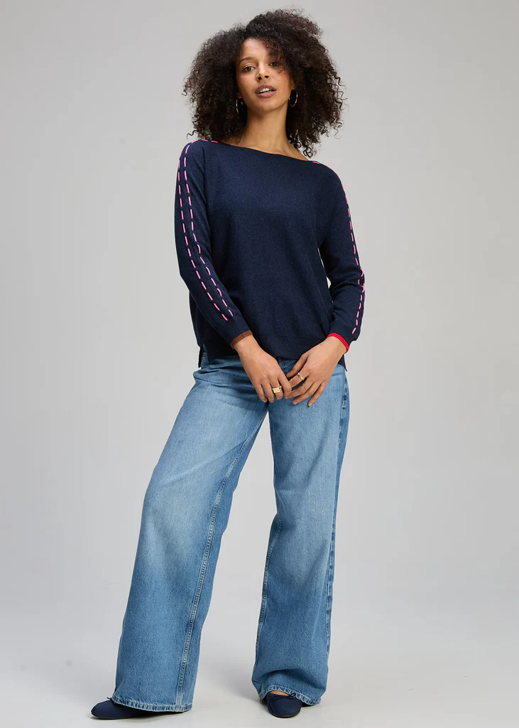 zaket & plover - threaded sleeve jumper - Haus of Alma