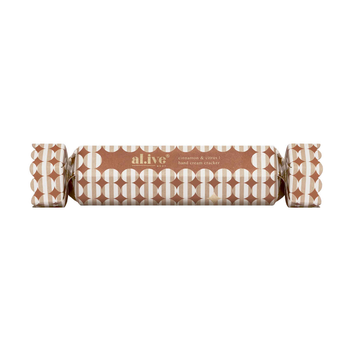 al.ive body Limited Edition Hand Cream Cracker Cinnamon & Citrus Christmas cracker