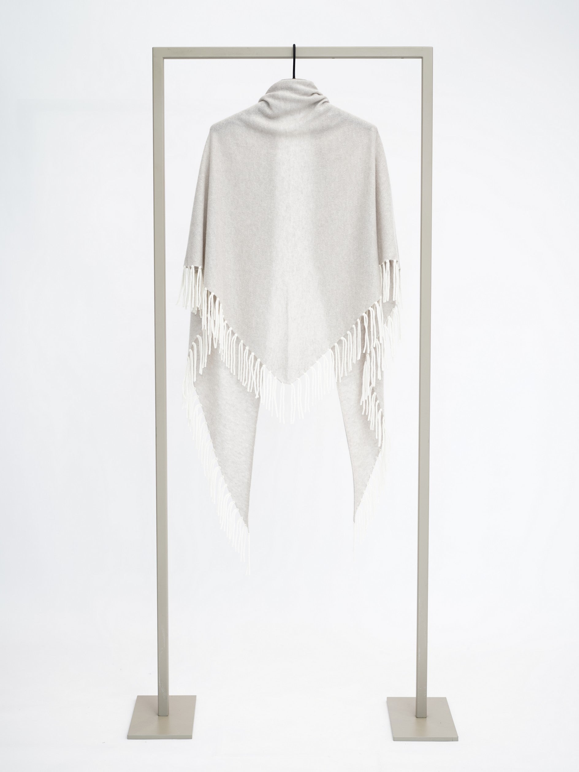 Herzens cashmere scarf in Albatross Mozarella, back view – Haus of Alma