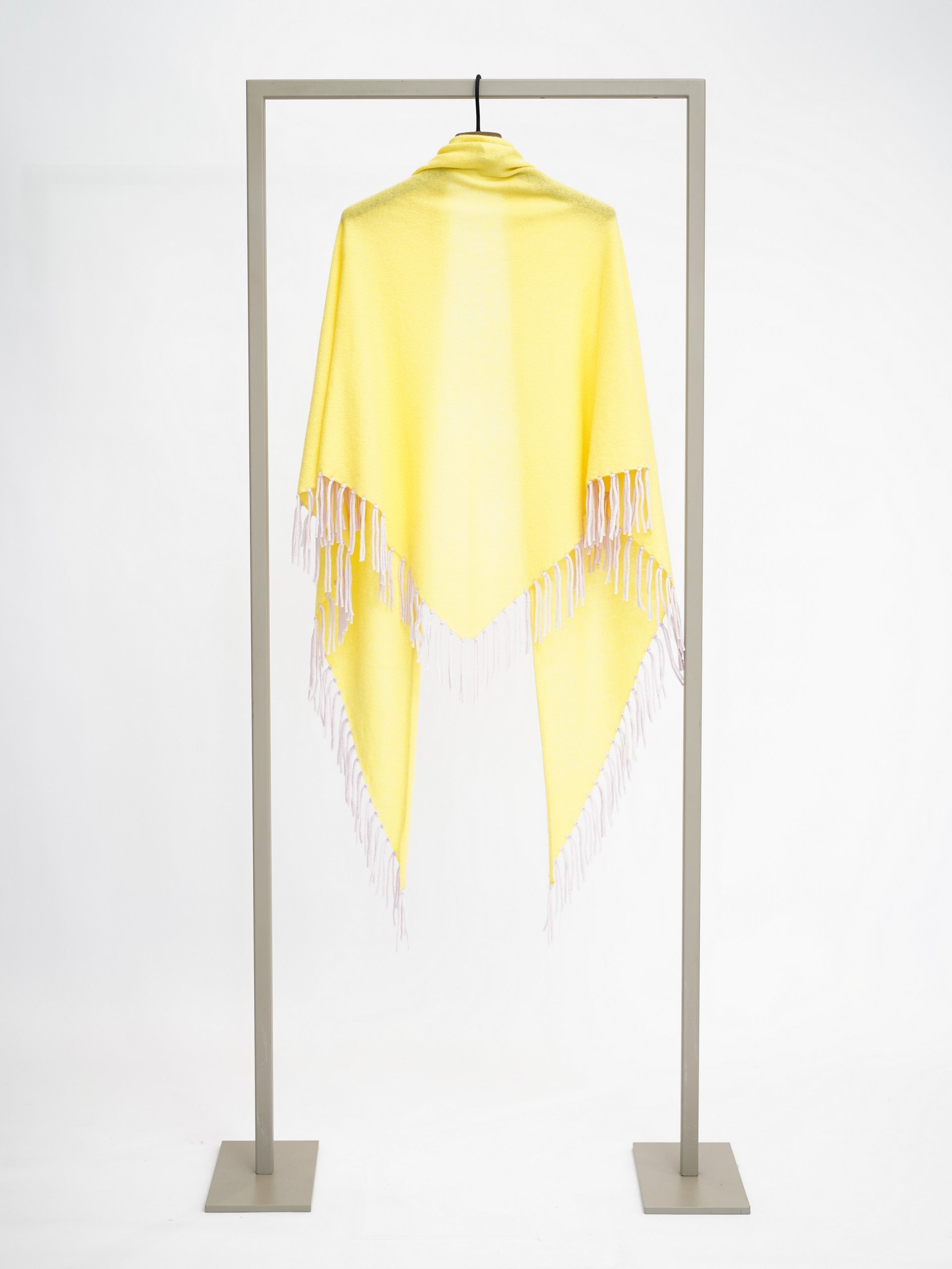 Herzens cashmere scarf in Yolk Sakura, back view – Haus of Alma