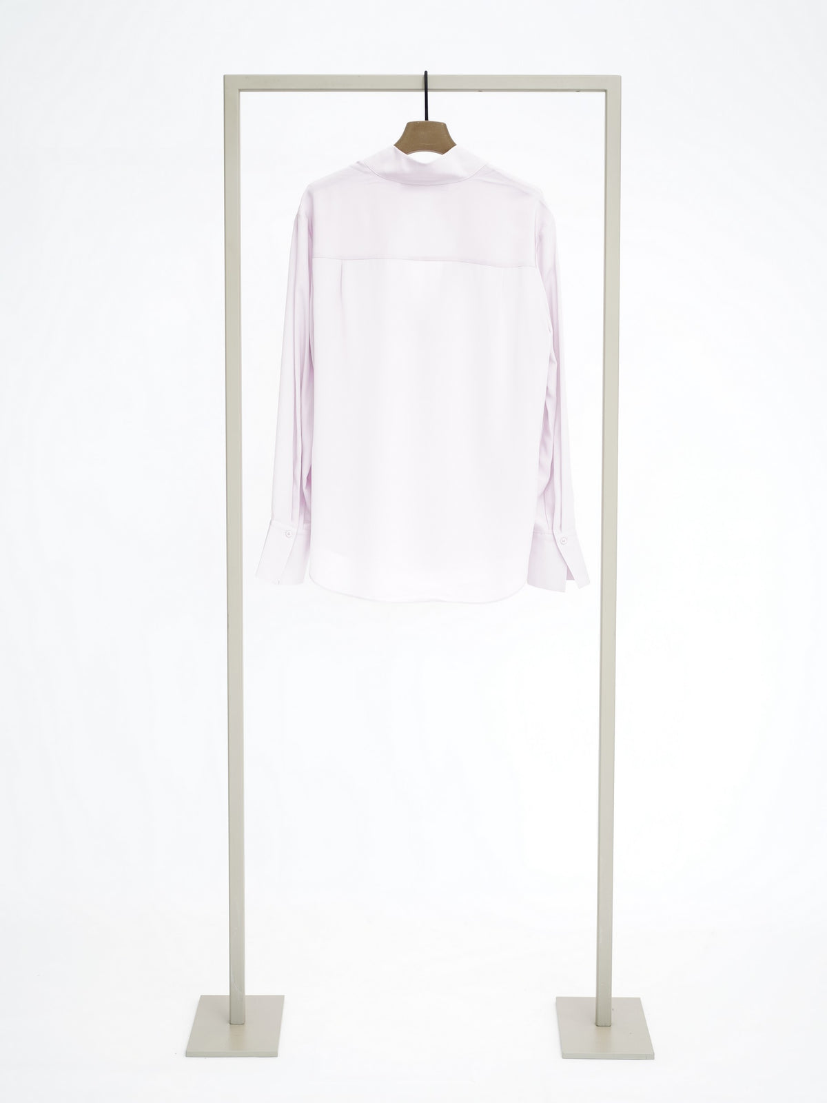 Herzens silk blouse in Pinky, back view – Haus of Alma