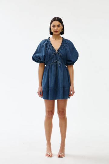 pia mini dress denim