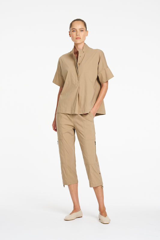 Mela Purdie Tab Shell in Elm, Microprene fabric – detail view