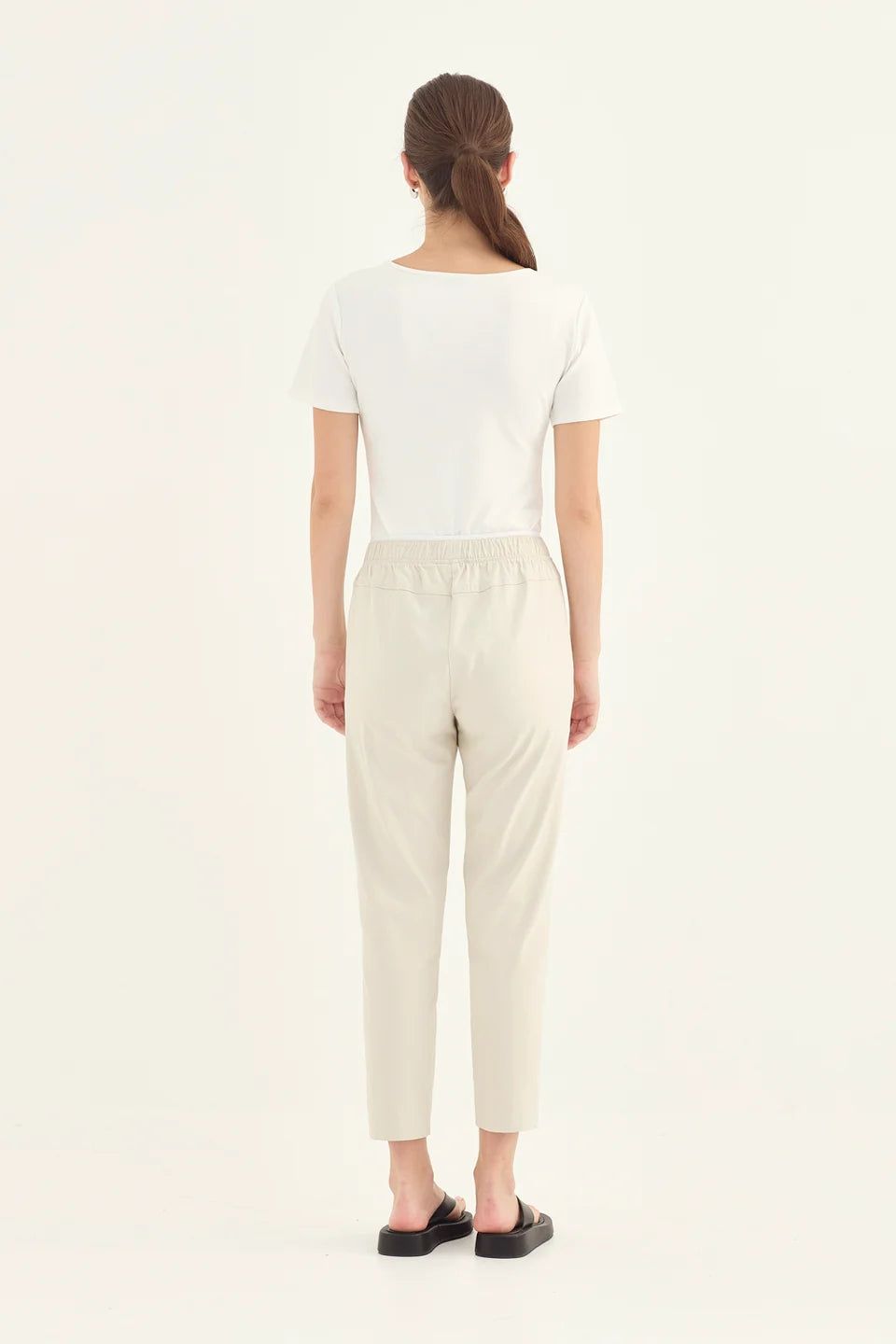 Verge Colt Pant in Putty, worn - back